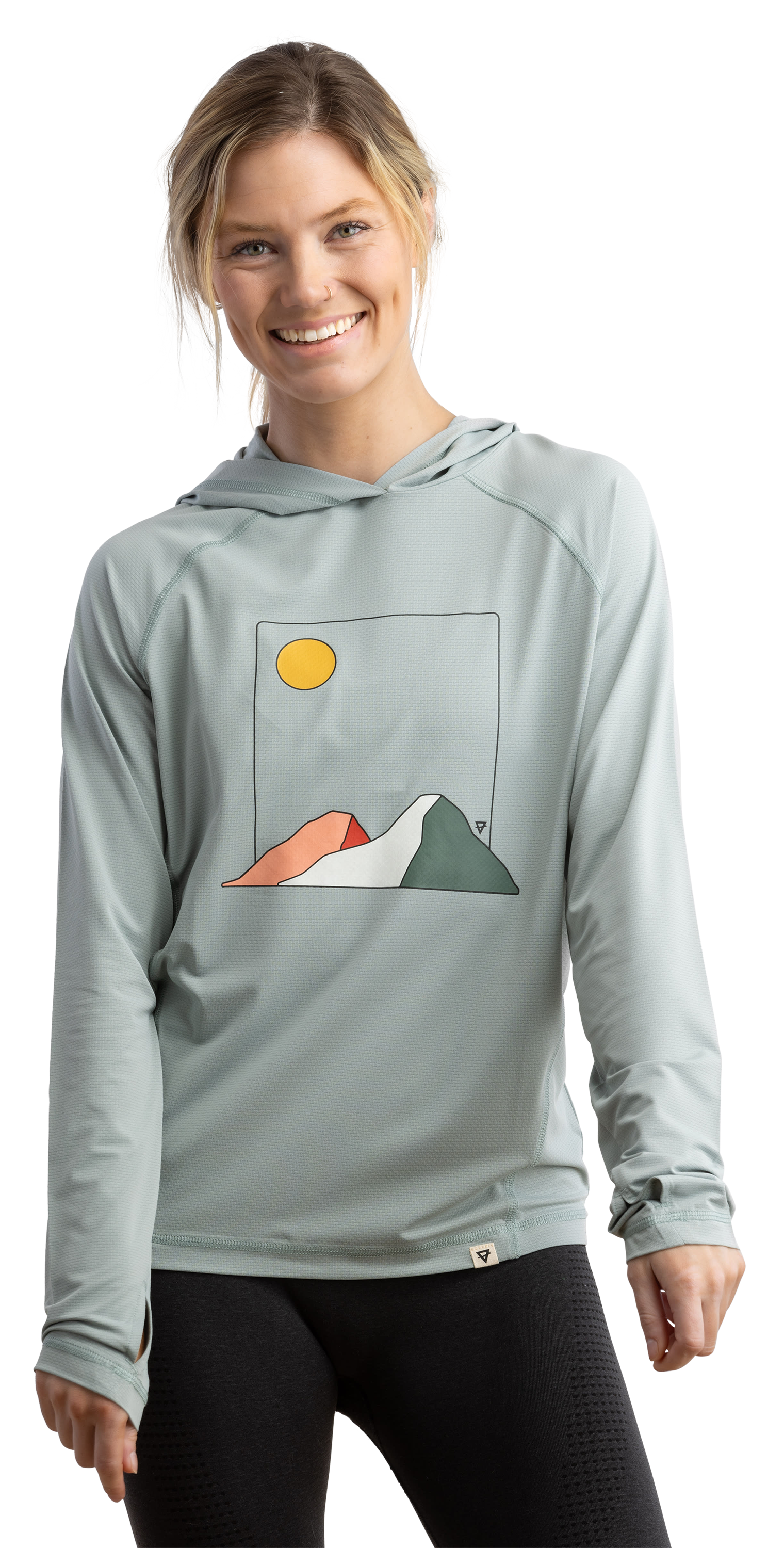 LIV Outdoor Suncatcher Mountains LongSleeve Hoodie for Ladies Bass